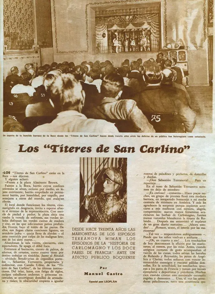 El teatro de títeres que fascinó a La Boca