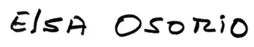 Firma Elsa Osorio