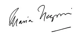 Firma María Negroni